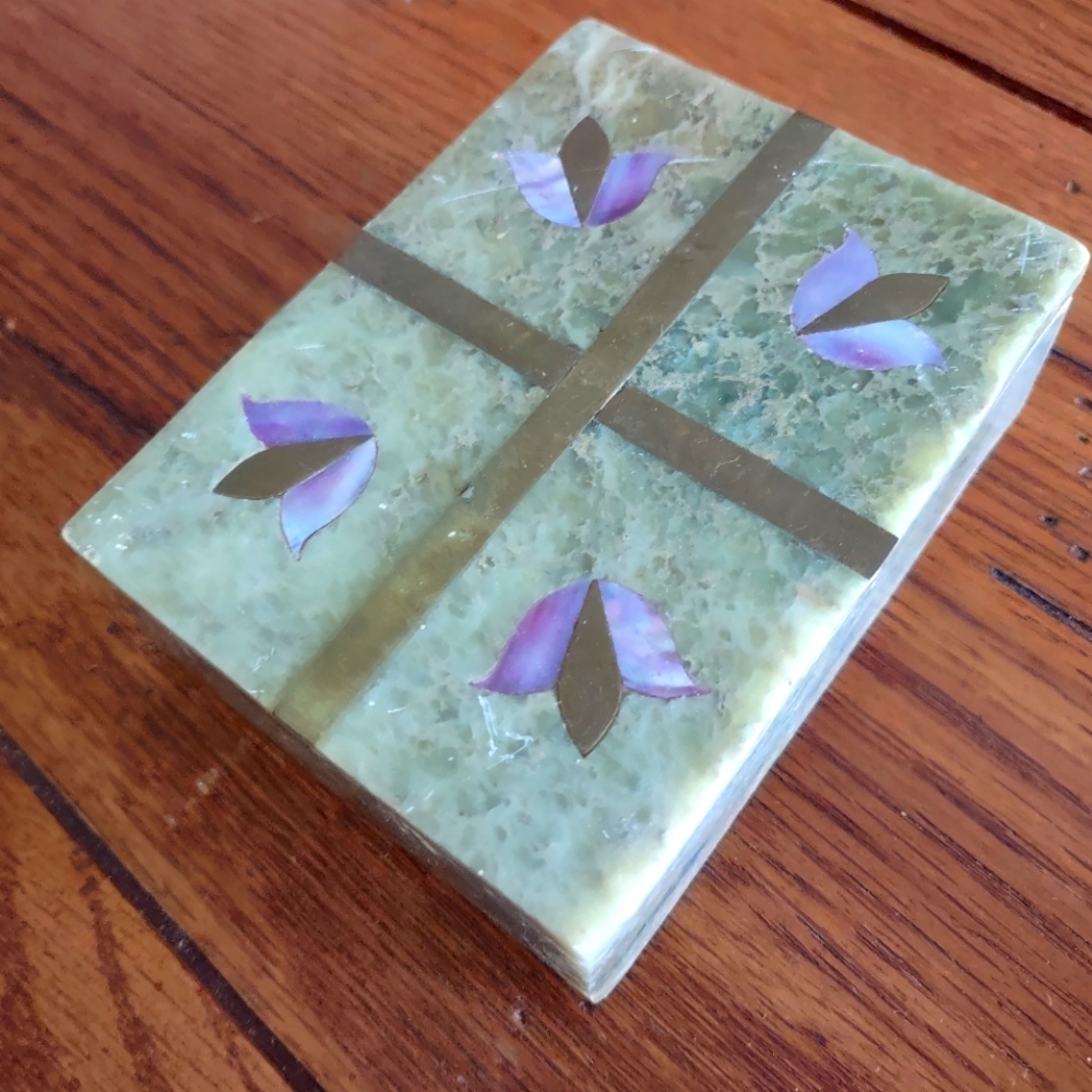 Marble trinket box